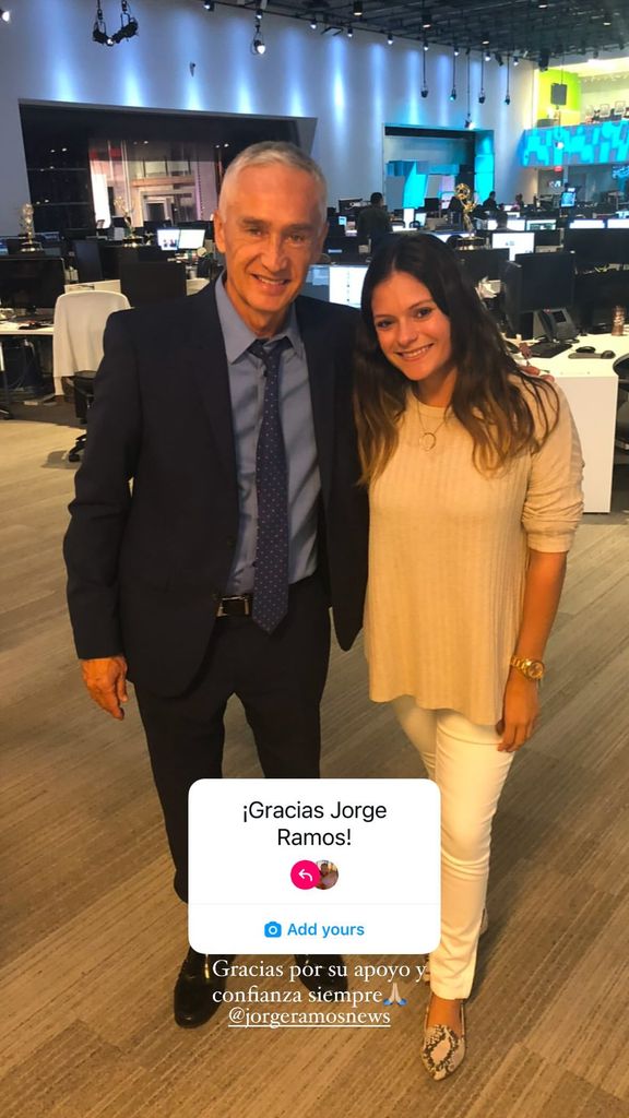 Caroline Vázquez y Jorge Ramos