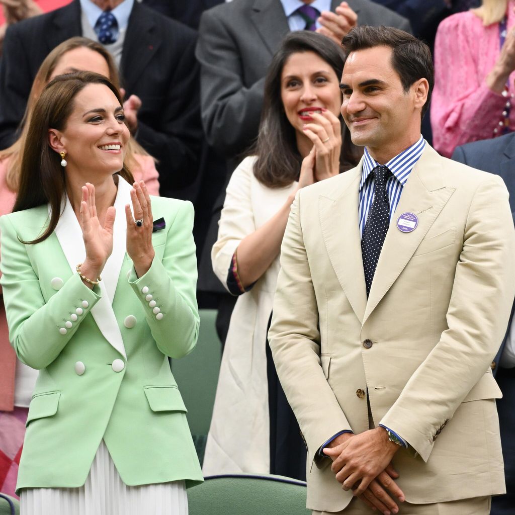 La princesa de Gales y Roger Federer