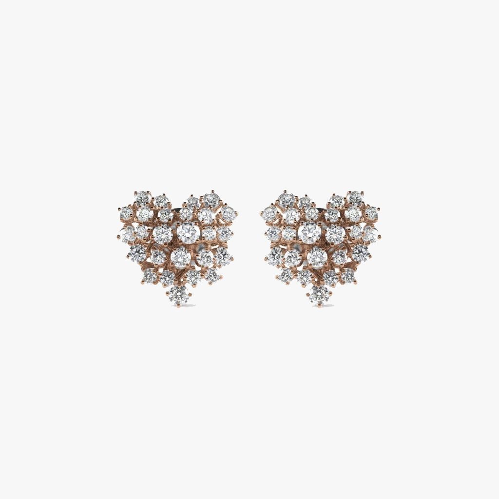 Pendientes de oro blanco y diamantes