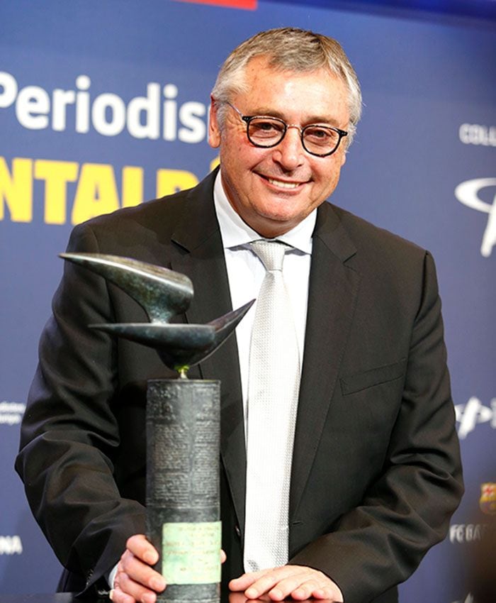 Michael Robinson durante una entrega de premios