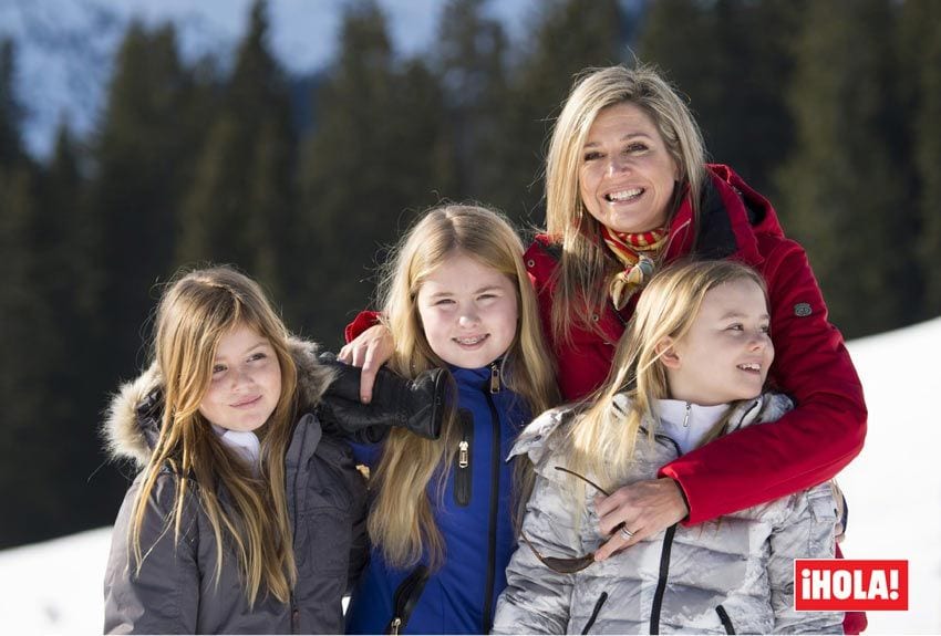 La princesa Alexia de Holanda ha sufrido una caída mientras practicaba esquí durante las vacaciones de invierno de la Familia Real holandesa en Lech 
