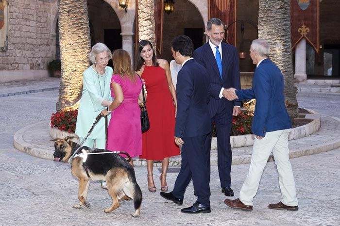 Recepción en La Almudaina de los Reyes y doña Sofía