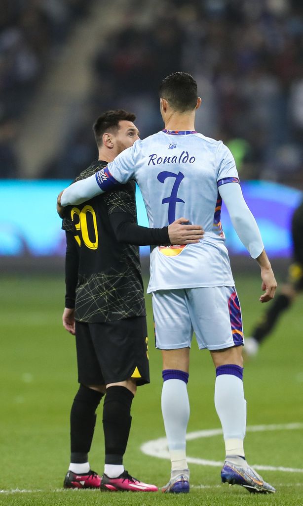 Lionel Messi y Cristiano Ronaldo en Riad