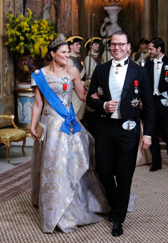 Victoria de Suecia, look de gala con vestido y tiara