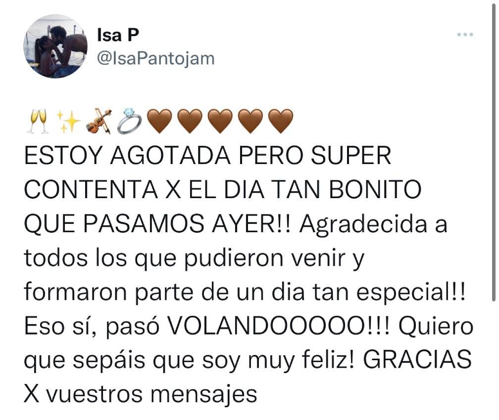 Declaraciones de Isa Pantoja en 'X'