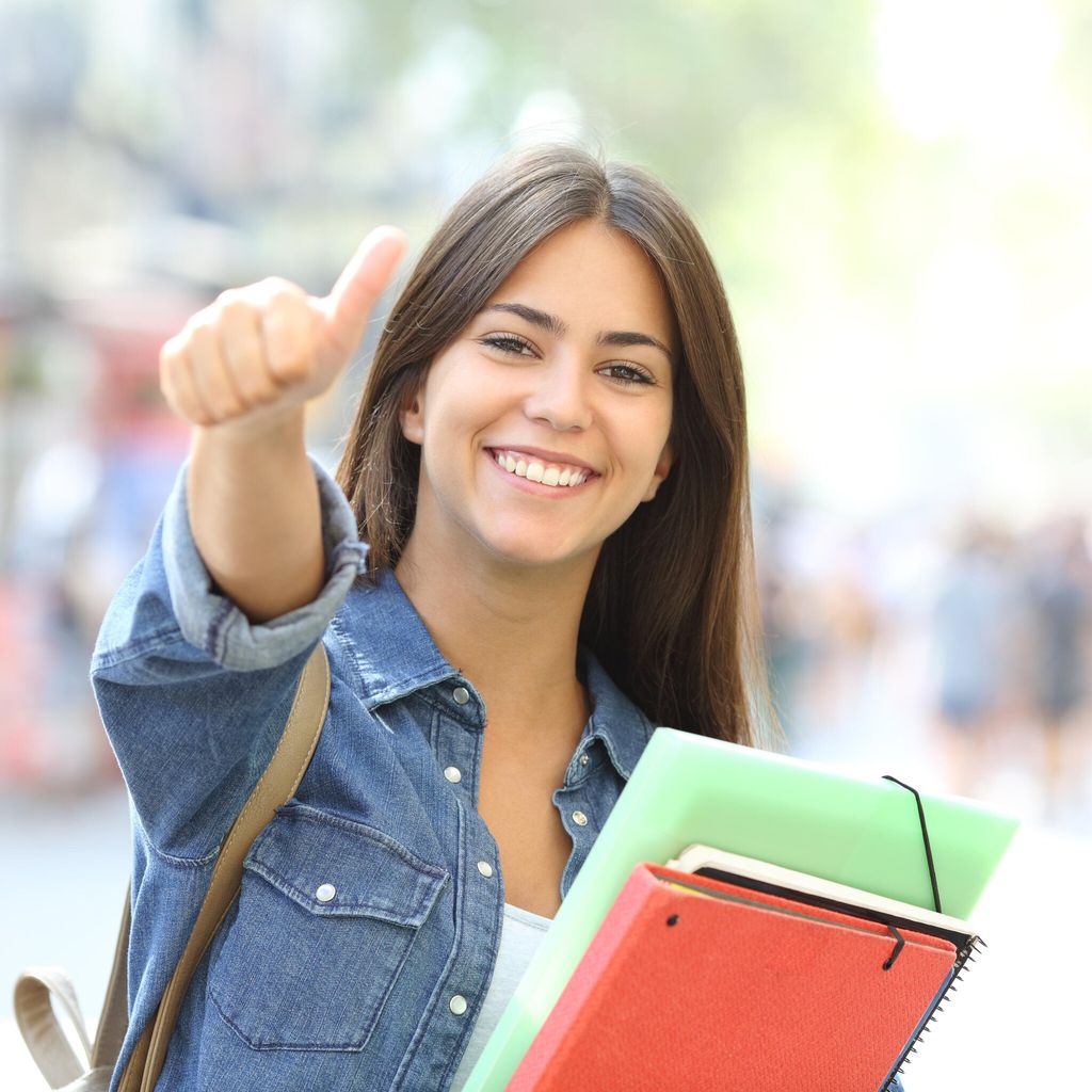 Adolescente alegre