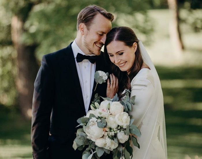 Boda de Sanna Marin y Markus Räikkönen