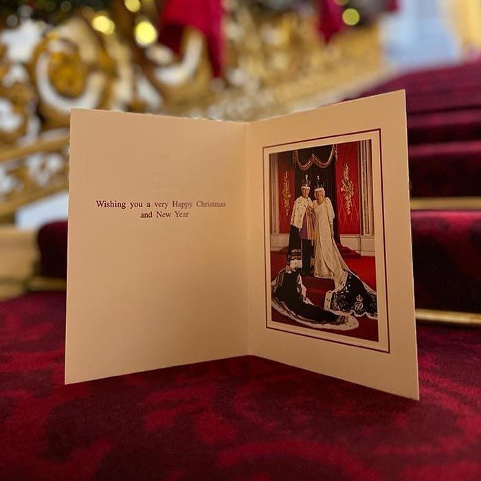 Felicitación navideña del rey Carlos de Inglaterra y Camilla