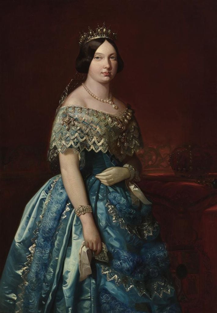 Isabel II en un retrato icónico del Banco de España 