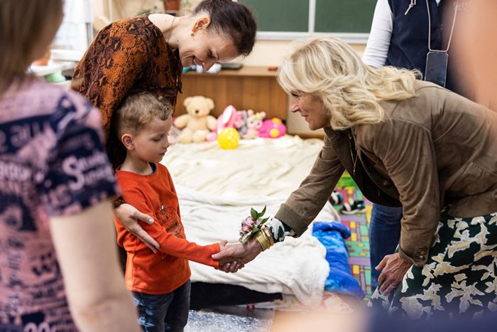 Jill Biden y Olena Zelenska en Ucrania