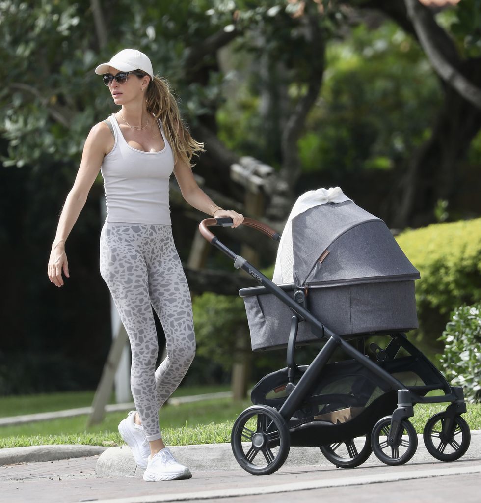 Gisele Bündchen y Joaquim Valente disfrutan de un paseo con su bebé