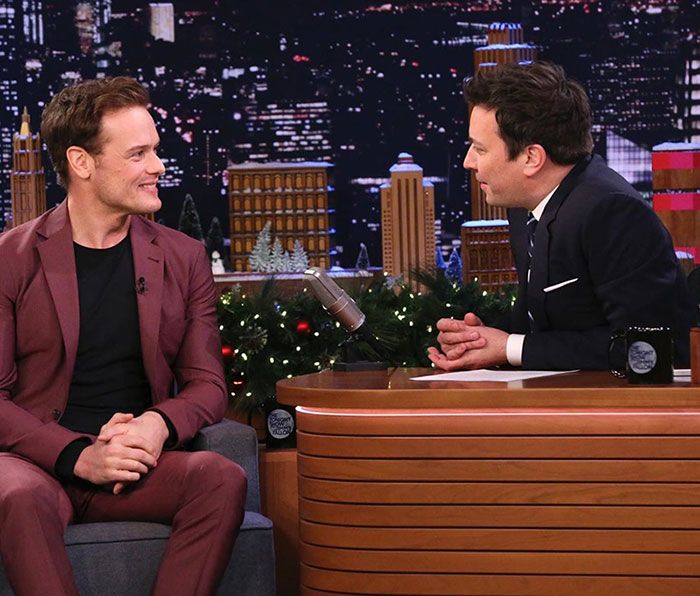 Sam Heughan visitó el programa de Jimmy Fallon