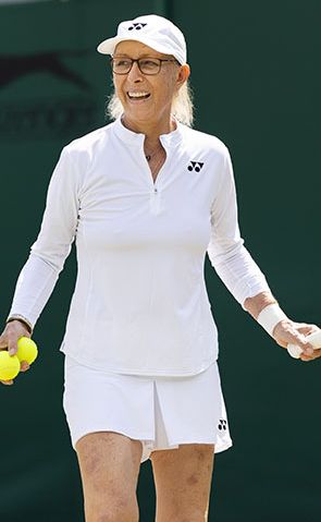 Martina Navratilova jugando