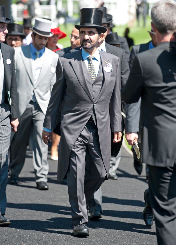 El emir de Dubái, en las carreras de Ascot en 2010