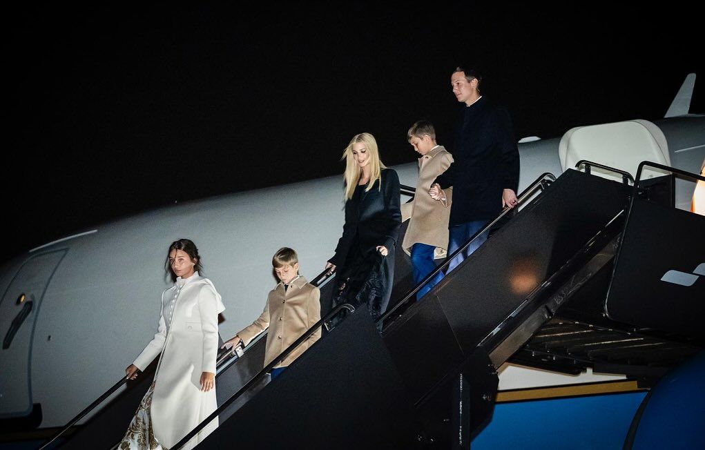 Ivanka Trump y su familia arribaron a Washington para la investidura de Donald Trump