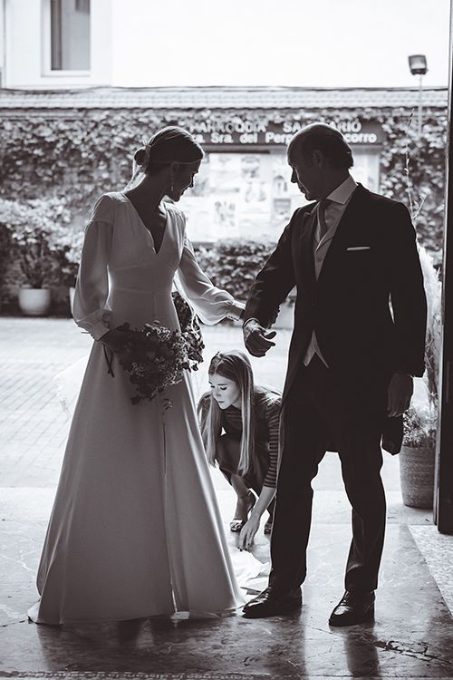 Vestido de novia sencillo