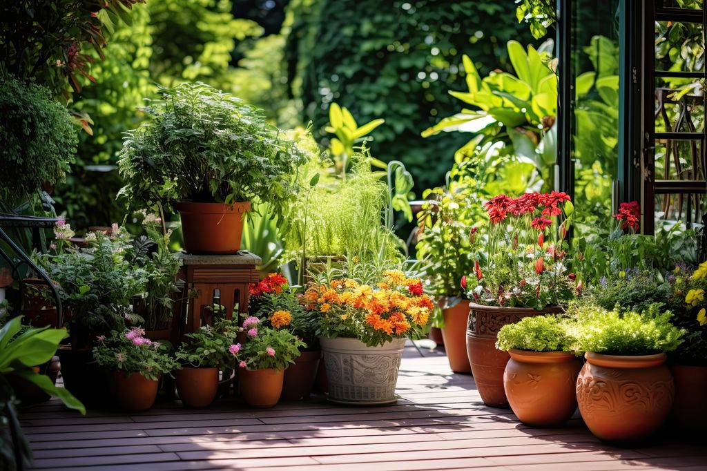 Plantas en macetas