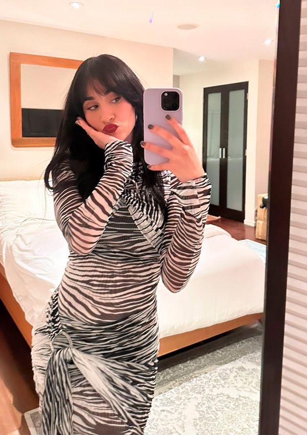 Aitana con vestido 'animal print' de The Attico