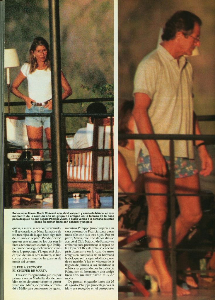 Agosto de 1996. Marbella. Marta Chávarri y Philippe Junot. PDF Hola 2717