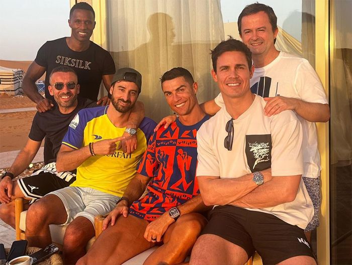 Cristiano, con sus amigos celebrando su cumpleaños