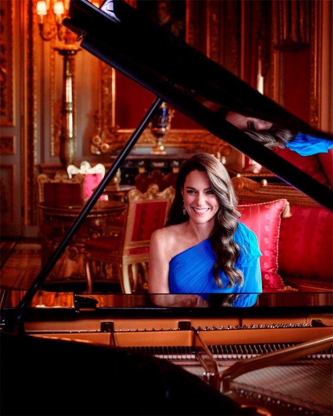 Kate Middleton apareció tocando el piano en la introducción del festival