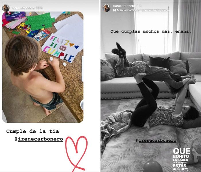 Sara Carbonero felicita a su hermana con estas fotos tan entrañables de sus hijos