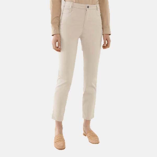 pantalon pitillo crema