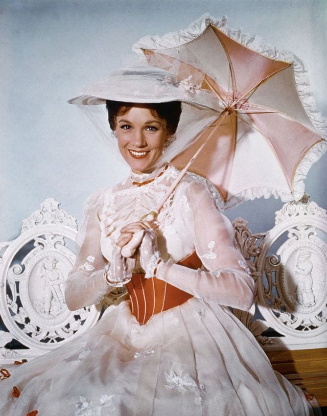 La actriz Julie Andrews en su papel de 'Mary Poppins'