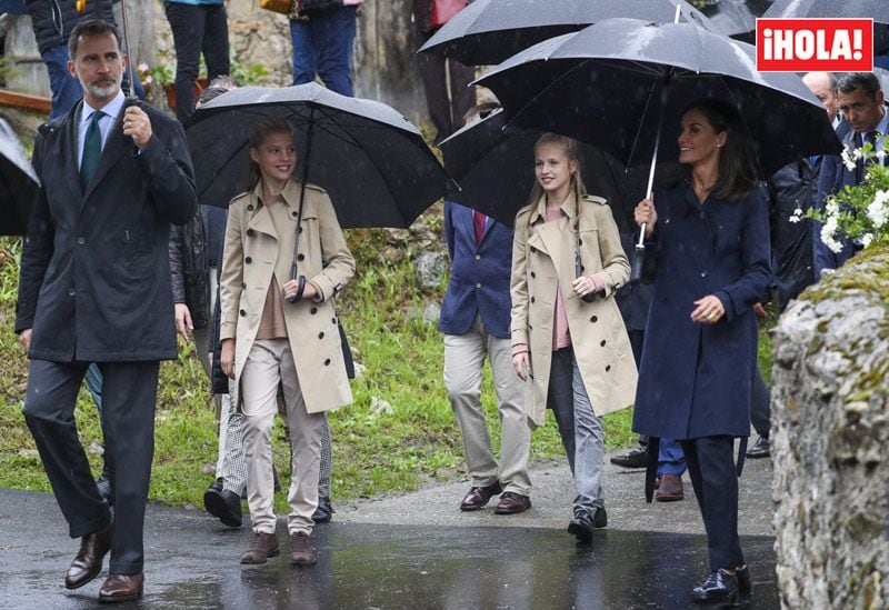 Reyes Felipe, Letizia, la princesa Leonor y la infanta Sofía