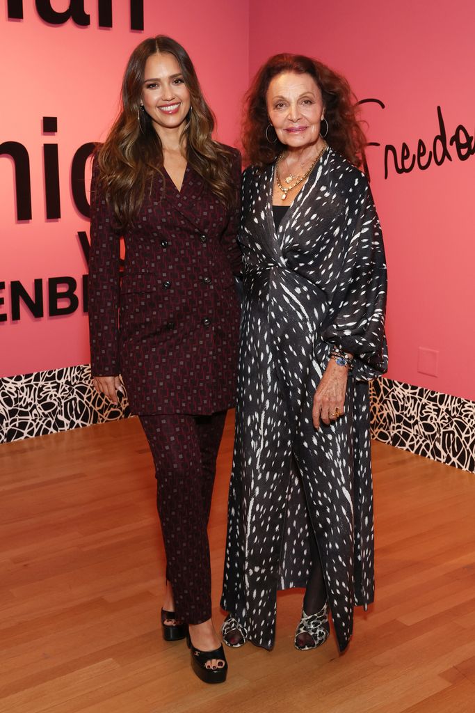 Jessica Alba y Diane von Fürstenberg