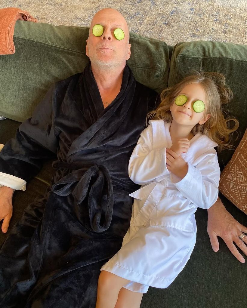 Bruce Willis y su hija Evelyn.