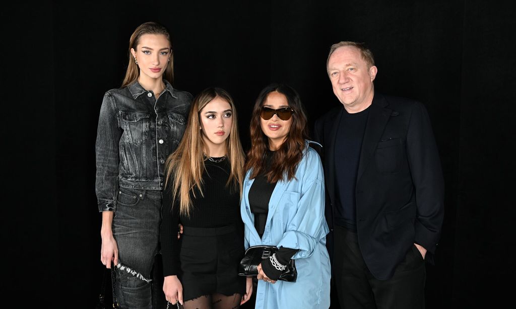 Mathilde Pinault, Valentina Paloma Pinault, Salma Hayek y Francois-Henri Pinault