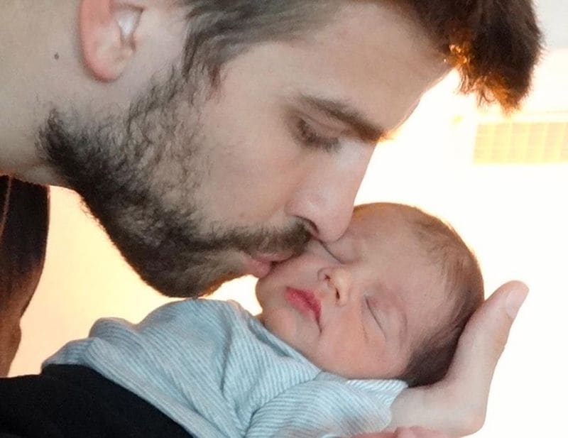 Piqué y su hijo Milan