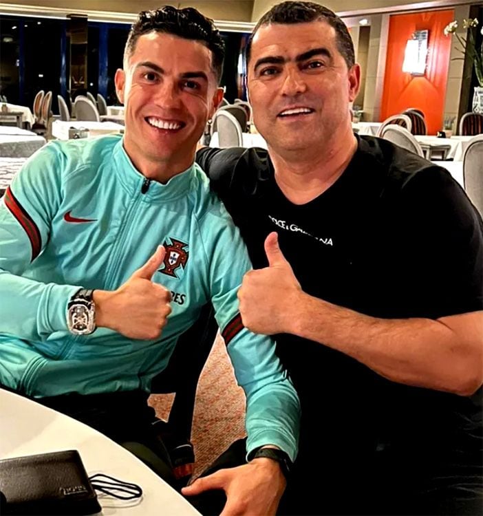 Cristiano Ronaldo con su hermano Hugo