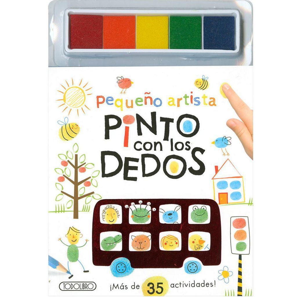 peque o artista pinto con los dedos de vv aa todolibro ediciones 