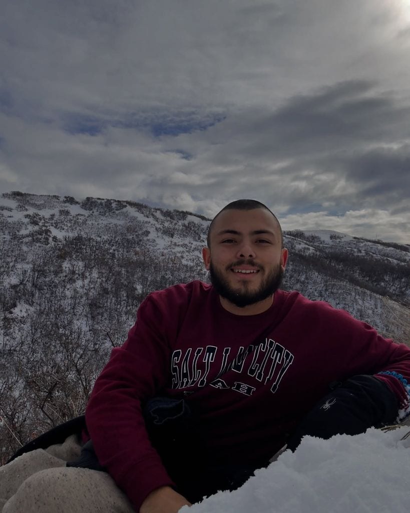 Cristán Carabias ha compartido fotos de su paseo de invierno en Salt Lake City, Utah.