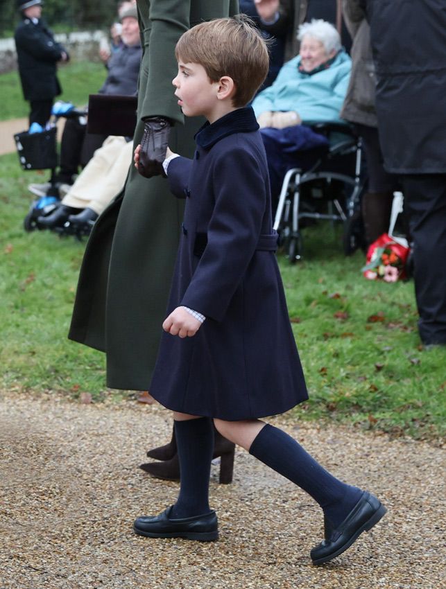 El príncipe Louis en la misa de Navidad