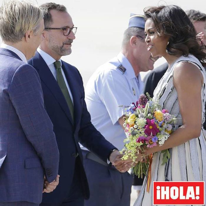 Michelle Obama, James Costos y Michael Smith