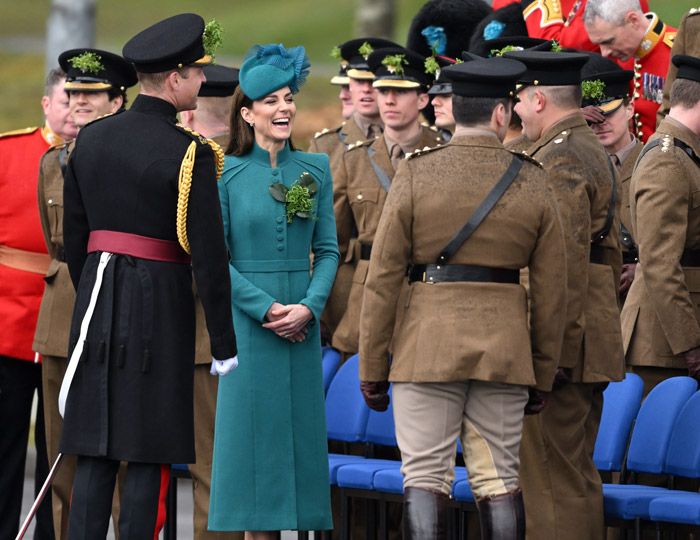 Los príncipes de Gales celebrando el Día de San Patricio