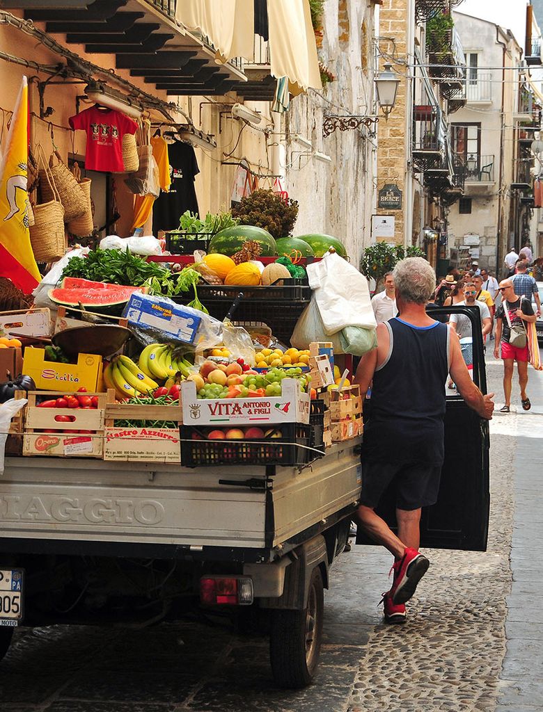 Vendedor ambulante en Palermo