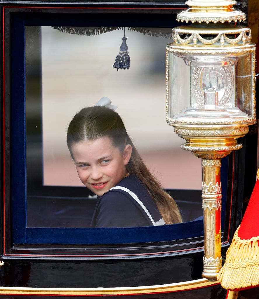 Princesa Charlotte en el Trooping The Colour 2024