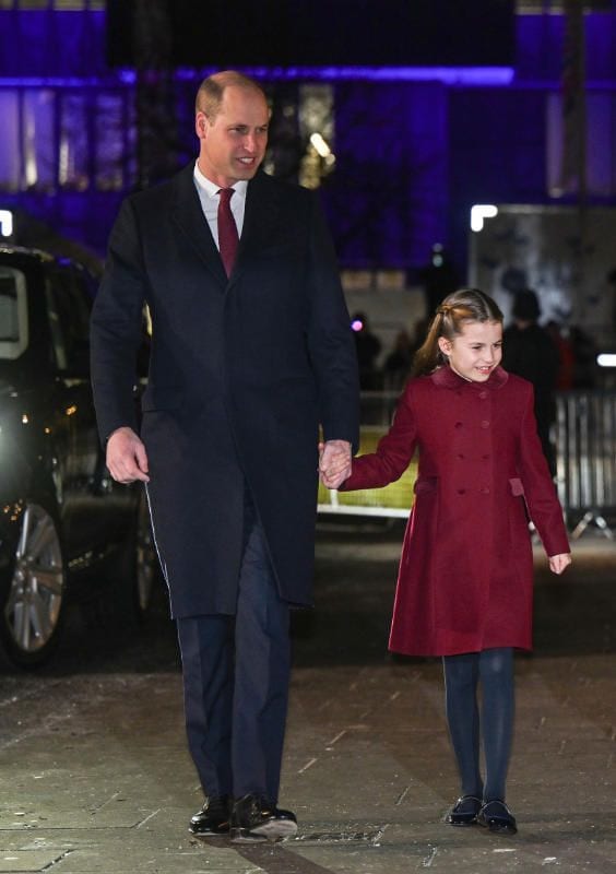 Charlotte y su padre, el príncipe Guillermo