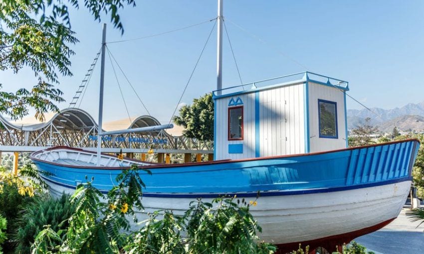 Réplica de La Dorada, el barco de Chanquete, en el parque Verano Azul.