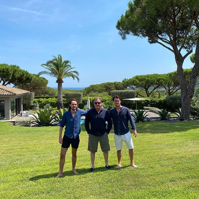 Piers Morgan en la villa francesa donde pasó sus vacaciones con su familia