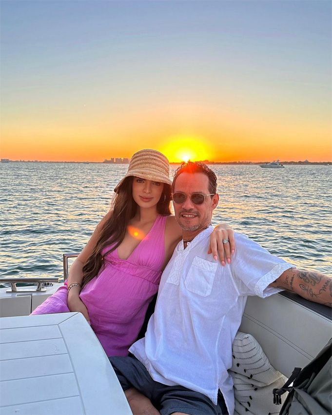 Marc Anthony y Nadia Ferreira presentan a su primer hijo en común con esta bonita imagen