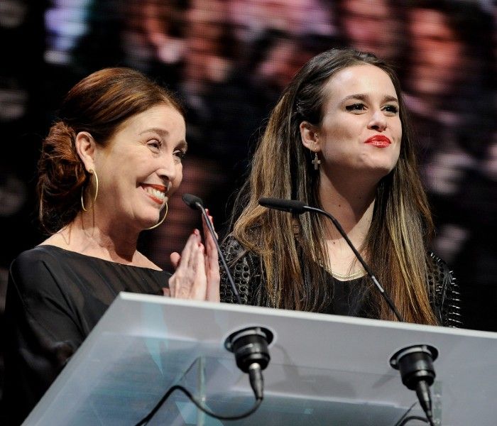 Verónica Forqué y su hija María 