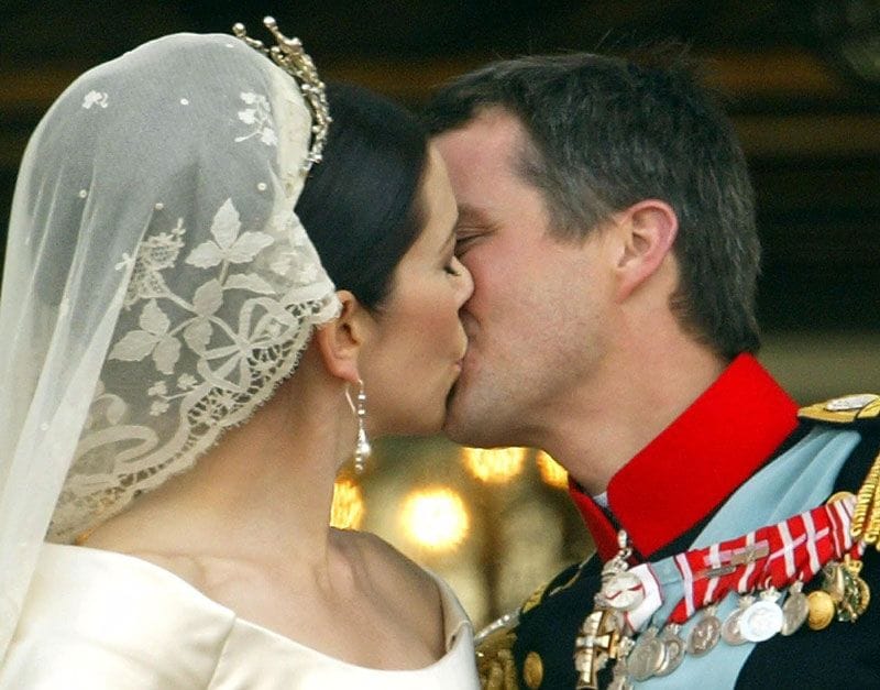 Federico y Mary de Dinamarca el día de su boda