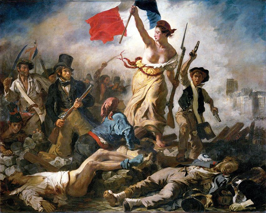 la libertad guiando al peublo delacroix