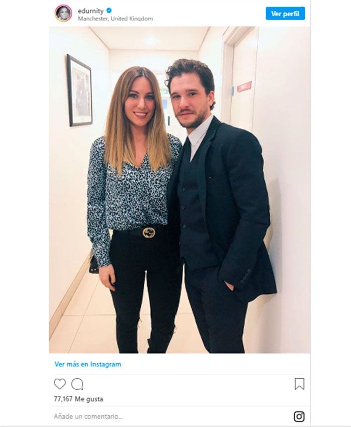 Edurne y Kit Harington