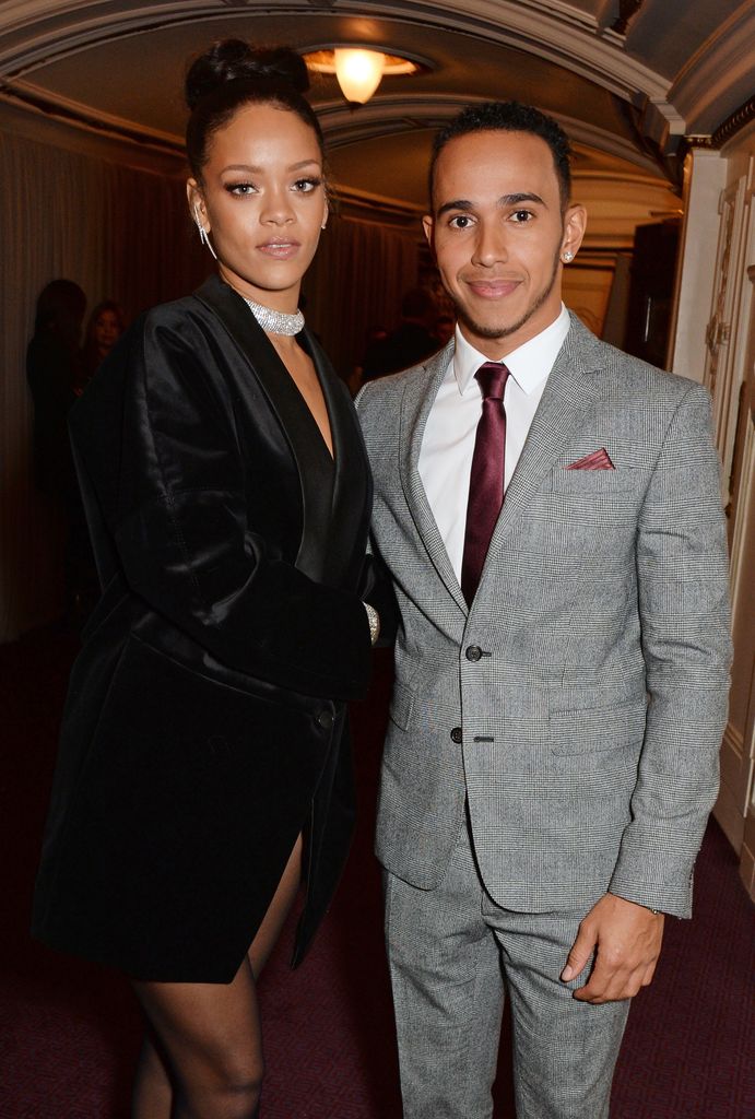 Rihanna y Lewis Hamilton